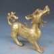 Chinese Brass Hand - Carved Kirin Statue Other photo 3