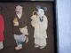 19th Century Chinese Paper Dolls 9 Immortals In Padded Silk Robes & Textiles photo 4