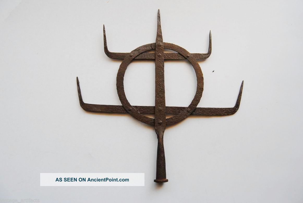 Antique Islamic Ottoman Turkish Arab Muslim Iron Alam Standard Insignia Finial Islamic photo