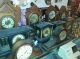 Antique Mantle Mahogany Gingerbread Winding Clock Clocks photo 10