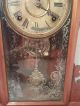 Antique Mantle Mahogany Gingerbread Winding Clock Clocks photo 3