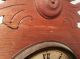 Antique Mantle Mahogany Gingerbread Winding Clock Clocks photo 7