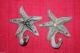 (4) Bronze Look,  Starfish,  Wall Hooks,  Sea Life,  Christmas Gift,  Woman N - 24 Hooks & Brackets photo 2