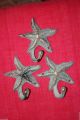 (4) Bronze Look,  Starfish,  Wall Hooks,  Sea Life,  Christmas Gift,  Woman N - 24 Hooks & Brackets photo 3