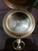 18th Century Style Nautical Compass Push Button Directional Compass In Antique. Compasses photo 1