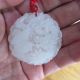 Chinese Jade 100% Natural Hand - Carved Pendant Necklace - Dragon Phoenix Natural Amulets photo 7