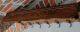 Antique French Country Oak Wall Shelf Coat Hat Copper Pot Rack Lion ' S Mask Hooks 1900-1950 photo 10