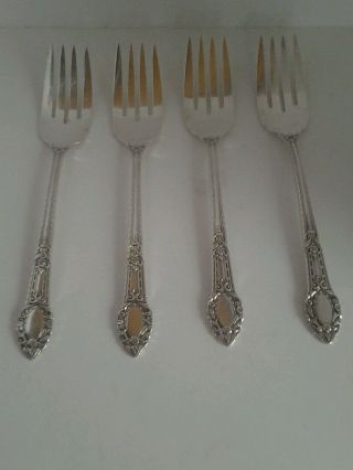 4 Rendezvous Aka Old South Salad Forks - C1936 Community Plate photo