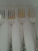 4 Rendezvous Aka Old South Salad Forks - C1936 Community Plate Flatware & Silverware photo 2