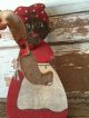 Antique Whirligig Mammy Black Folk Art Primitive Old Paint Arms Move 2 - Sided Primitives photo 7