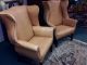 Antique 19th Century Chippendale Style Leather Nailhead Wingback Armchair Chairs 1800-1899 photo 10