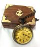 Exclusive Mens Pocket Watch.  Hand - Made With Chain And Case Clocks photo 2