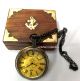 Exclusive Mens Pocket Watch.  Hand - Made With Chain And Case Clocks photo 3
