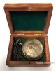 Dollond London Design Pocket Watch With Wooden Box.  Hand - Made From Brass Clocks photo 2