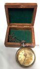 Dollond London Design Pocket Watch With Wooden Box.  Hand - Made From Brass Clocks photo 3