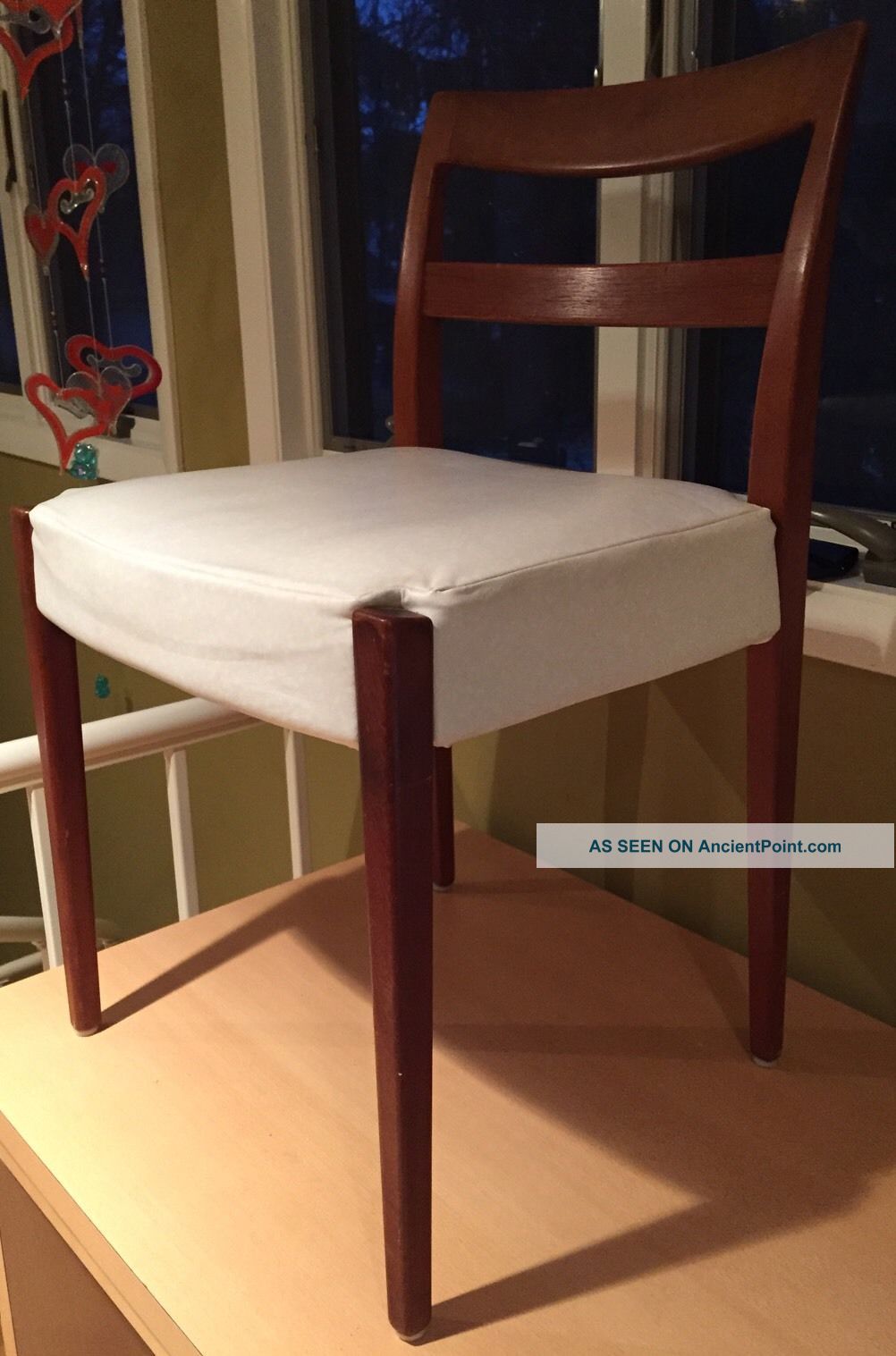 Mid Century Modern Vtg Garmi Chair Troeds By Nils Johnsson Rosewood/creme Vinyl Post-1950 photo