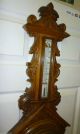 Fantastic Looking Large Carved Oak Victorian Barometer In Exellent Condition Other photo 3