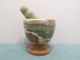 Antique Mortar And Pestle Made Out Of Rock Or Stone Apothecary Mortar & Pestles photo 2