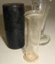 Antique 19th Century Two Glass Medical Measures One Cased Other photo 3