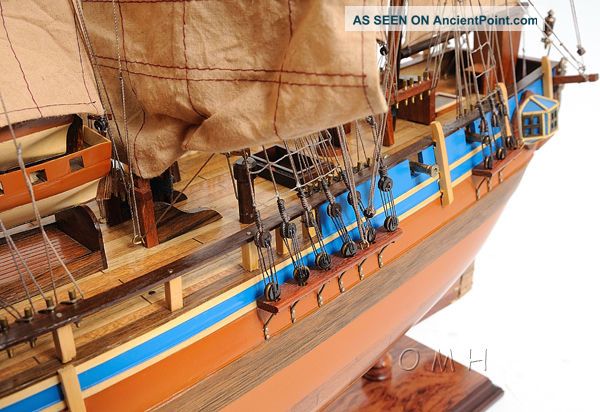 Hms Bounty Wooden Tall Ship Model Sailboat 37 