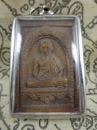 Phra Loop Mern Lp Kasem Khamko Holy Wan Thai Famous Monk Amulet photo