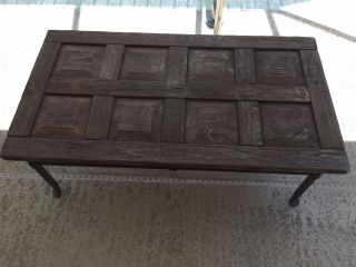 Vintage Coffee Table Wood/iron photo
