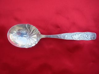 Vintage Sterling Silver Towle Sugar Spoon,  Orchids Pattern,  25 Grams photo