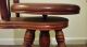 Antique Swivel Piano Stool Ball & Claw Feet High Back Unique Chair Old 1800-1899 photo 9