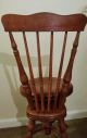 Antique Swivel Piano Stool Ball & Claw Feet High Back Unique Chair Old 1800-1899 photo 3