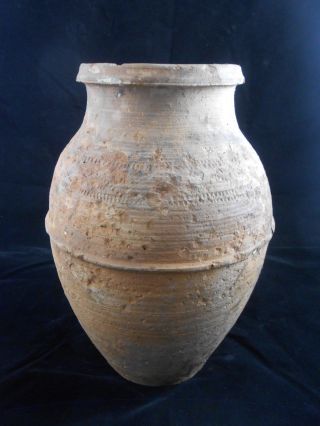 Rare Ancient Large Terracotta Pottery,  Circa 200 - 800 A.  D.  H13  Xc27 photo