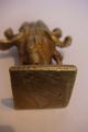 Old Antique Hindu Traditional India Ritual Bronze Statue Of Dattatraya Miniature India photo 10