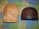 Pair 2 Vtg Antique Millenary Wood Hat Making Blocks Forms 1920 ' S Flapper & Derby Industrial Molds photo 1