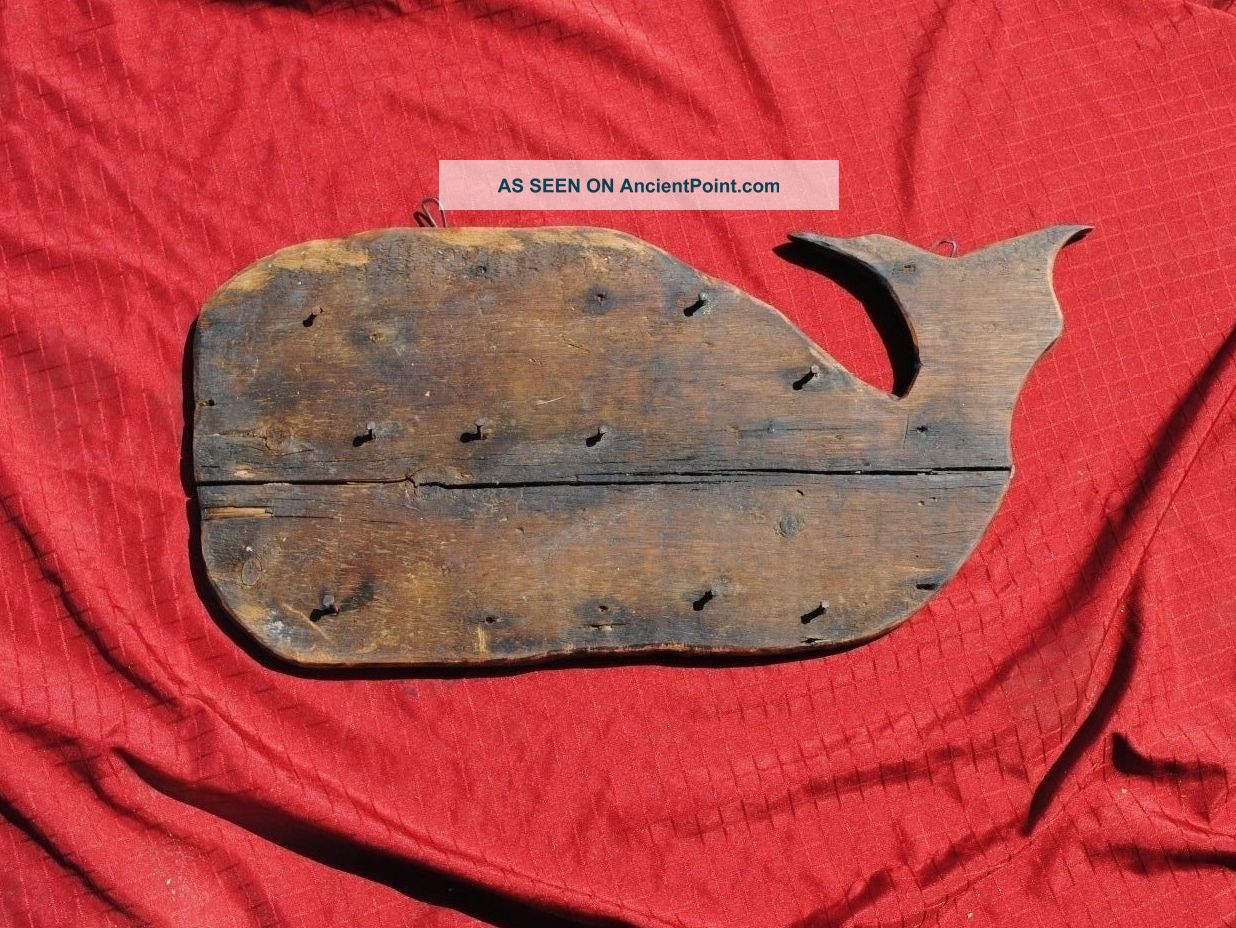 1800 ' S Antique Wood,  Trade Sign Whale Oil Whaling Sign Primitive Old Early Sign Plaques & Signs photo