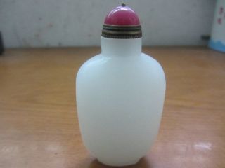 Rare Chinese 2.  8 Inches Hand - Carved Hetian Nephrite Jade Snuff Bottle photo