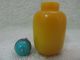 Chinese 3.  0 Inches Hand - Carved Perfect Shape Yellow Glass Snuff Bottle Snuff Bottles photo 2