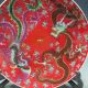 Chinese Colorful Porcelain Hand - Painted Dragon & Phoenix Plate W Qianlong Mark Plates photo 2