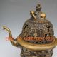 Chinese Bronze Carved Elephant Incense Burner & Lid W Ming Dynasty Xuan De Mark Incense Burners photo 2