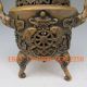 Chinese Bronze Carved Elephant Incense Burner & Lid W Ming Dynasty Xuan De Mark Incense Burners photo 5