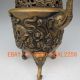 Chinese Bronze Carved Elephant Incense Burner & Lid W Ming Dynasty Xuan De Mark Incense Burners photo 6