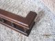 Long 1800s Oak Victorian Plate Display Rack Photo Holder Spindle Rail Wall Shelf Other photo 5