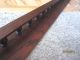 Long 1800s Oak Victorian Plate Display Rack Photo Holder Spindle Rail Wall Shelf Other photo 7