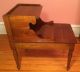 Vintage Mahogany End/side Step Table Night Stand W/drawer 1900-1950 photo 1