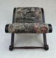 Vintage Walnut Gout Foot Stool Early 1900 ' S French Tapestry Upholstery 1800-1899 photo 7