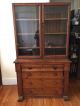 Antique Step Back Hutch Primitive Solid Pine Wood Cupboard All Unknown photo 1