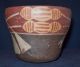 Ancient Pre - Coloumbian Peru Nazca Culture Terracotta Polychrome Face Kero Bowl The Americas photo 3