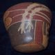 Ancient Pre - Coloumbian Peru Nazca Culture Terracotta Polychrome Face Kero Bowl The Americas photo 4