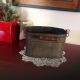 Antique Primitive Rectangle Metal Pail With Bale Handle Primitives photo 3