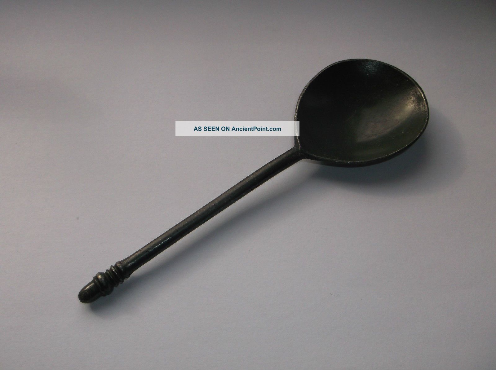 Rare Antique Acorn Knop Tudor Pewter Spoon British photo