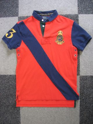 Colorful Size Small Ralph Lauren Polo Shirt With Crest Logo photo