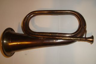 Copper Brass Scout Bugle Musical Instrument (czms 5500) photo